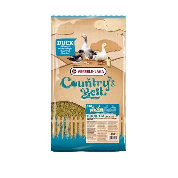 Country’s Best DUCK 1 & 2 Crumble 5kg – Basse cour – Miettes de démarrage les 2 prem. semaines, oiseaux aquatiques in Country’s Best DUCK 1 & 2 Crumble 5kg