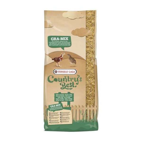 Country’s Best GRA-MIX Mélange poussins et cailles 20 kg – Basse cour – Mélange avec du maïs très finement concassé et de petites graines in Country’s Best  GRA-MIX Mélange poussins et cailles 20 kg