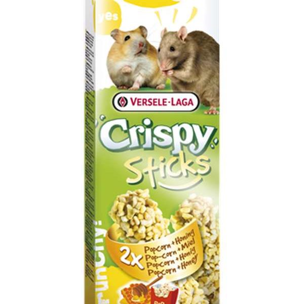 Crispy Sticks Hamsters-Rats Popcorn & Miel – 2 pièces 100g in Crispy Sticks Hamsters-Rats Popcorn & Miel – 2 pièces 100g