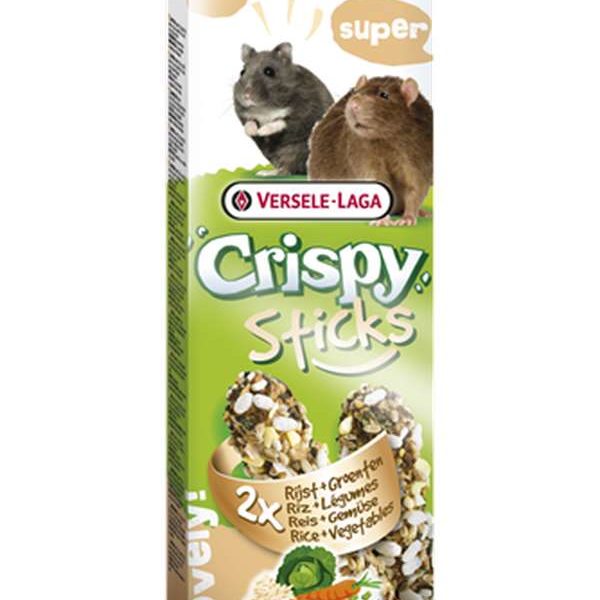 Crispy Sticks Hamsters-Rats Riz & Légumes – 2 pièces 110g in Crispy Sticks Hamsters-Rats Riz & Légumes – 2 pièces 110g