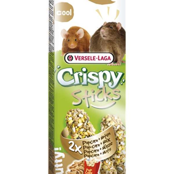 Crispy Sticks Rats-Souris Popcorn & Noix – 2 pièces 110g in Crispy Sticks Rats-Souris Popcorn & Noix – 2 pièces 110g