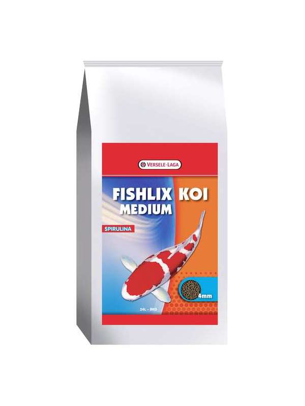 Fishlix Koi Medium 4 mm 8kg – Poisson – Granulés pour koï in Fishlix Koi Medium 4 mm 8kg