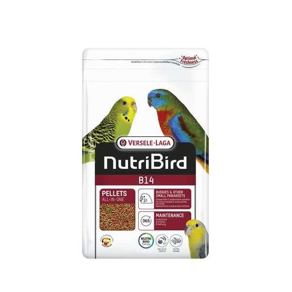 NutriBird B14 800g – Oiseaux – Granulés extrudés – aliment d’entretien pour perruches ondulées, autres petites perruches in NutriBird B14 800g