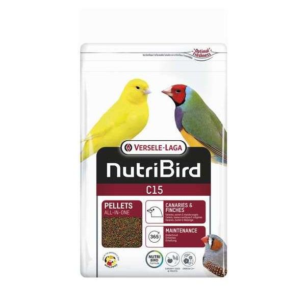 NutriBird C15 3 kg – Oiseaux – Granulés extrudés – aliment d’entretien pour canaris, oiseaux exotiques et indigènes in NutriBird C15 3 kg