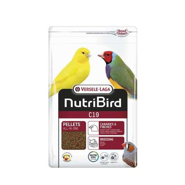 NutriBird C19 3 kg – Oiseaux – Granulés extrudés – aliment d’élevage pour canaris, oiseaux exotiques et indigènes in NutriBird C19 3 kg