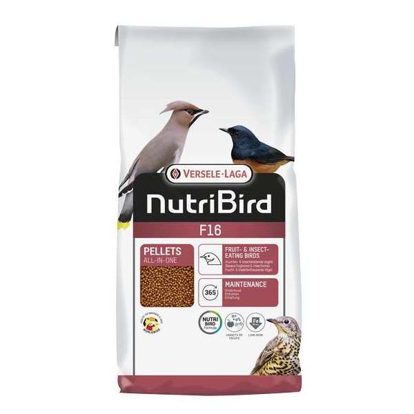 NutriBird F16 10 kg – Oiseaux – Granulés extrudés – aliment d’entretien pour oiseaux frugi- et insectivores in NutriBird F16 10 kg