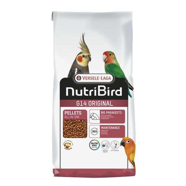 NutriBird G14 Original 10 kg – Oiseaux – Granulés extrudés – aliment d’entretien pour grandes perruches – monocouleur in NutriBird G14 Original 10 kg