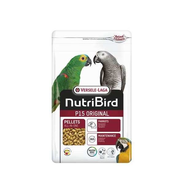 NutriBird P15 Original 1 kg – Oiseaux – Granulés extrudés – aliment d’entretien pour perroquets – monocouleur in NutriBird P15 Original 1 kg