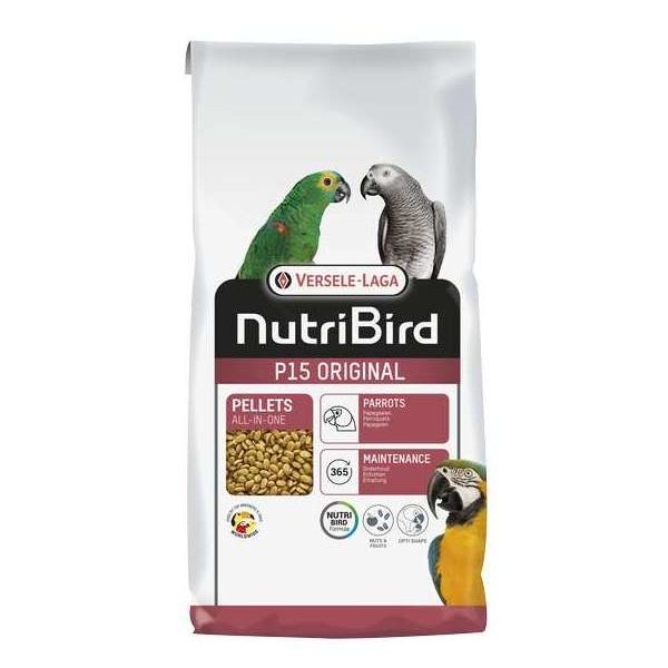 NutriBird P15 Original 10 kg – Oiseaux – Granulés extrudés – aliment d’entretien pour perroquets – monocouleur in NutriBird P15 Original 10 kg