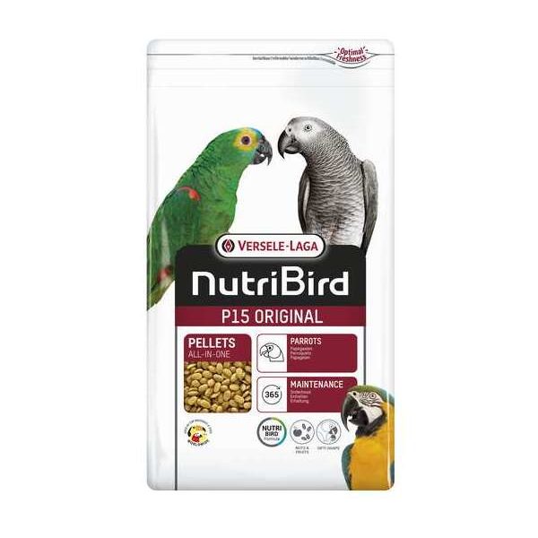 NutriBird P15 Original 3 kg – Oiseaux – Granulés extrudés – aliment d’entretien pour perroquets – monocouleur in NutriBird P15 Original 3 kg