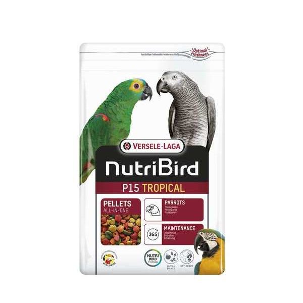 NutriBird P15 Tropical 3 kg – Oiseaux – Granulés extrudés – aliment d’entretien pour perroquets – multicouleurs in NutriBird P15 Tropical 3 kg