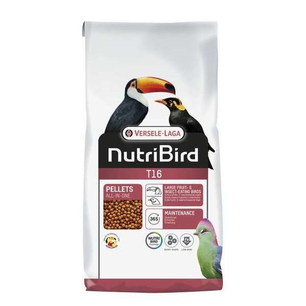 NutriBird T16 10 kg – Oiseaux – Granulés extrudés – aliment d’entretien pour grands oiseaux frugi- et insectivores in NutriBird T16 10 kg