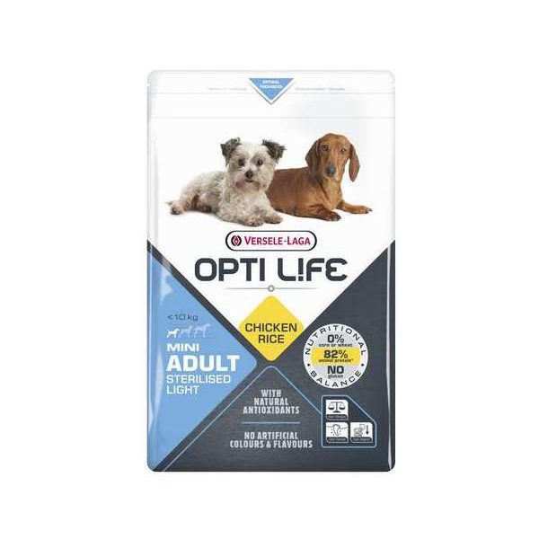 Opti Life Adult Light Mini 2,5kg – Chien – Aliment équilibré pour petits chiens adultes – poulet in Opti Life Adult Light Mini 2,5kg