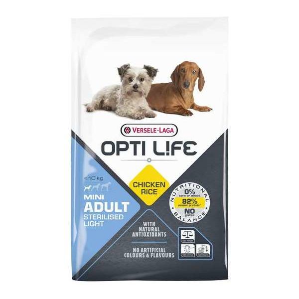 Opti Life Adult Light Mini 7,5kg – Chien – Aliment équilibré pour petits chiens adultes – poulet in Opti Life Adult Light Mini 7,5kg