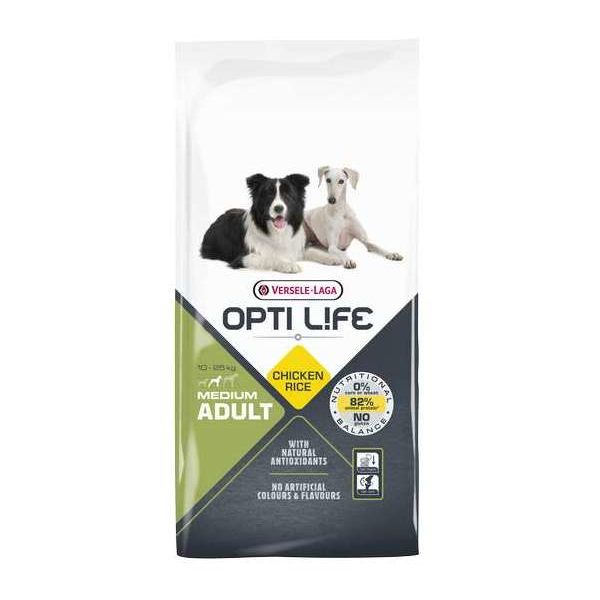 Opti Life Adult Medium 12,5kg – Chien – Aliment équilibré pour chiens moyens adultes – poulet in Opti Life Adult Medium 12,5kg