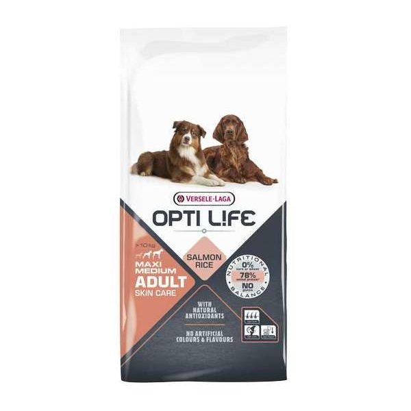 Opti Life Adult Skin Care Medium & Maxi 12,5kg – Chien – Aliment équilibré pour la peau, chiens grands & moyens – saumon in Opti Life Adult Skin Care Medium & Maxi 12,5kg