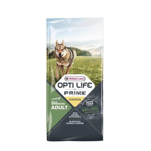 Opti Life Prime Adult Chicken 12,5kg – Chien – Nourriture pour chiens sans céréales – poulet – toutes les races in Opti Life Prime Adult Chicken 12,5kg