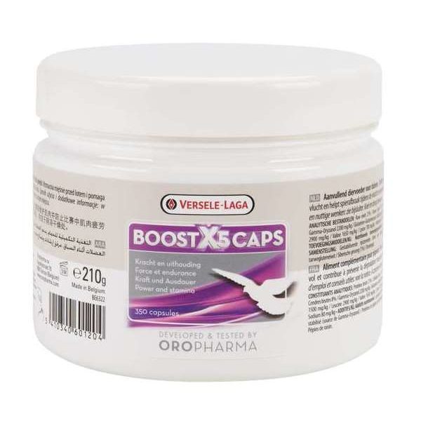 Oropharma Boost X5 Caps 350cap – Pigeon – Mélange énergétique, support des muscles; en capsules in Oropharma Boost X5 Caps 350cap