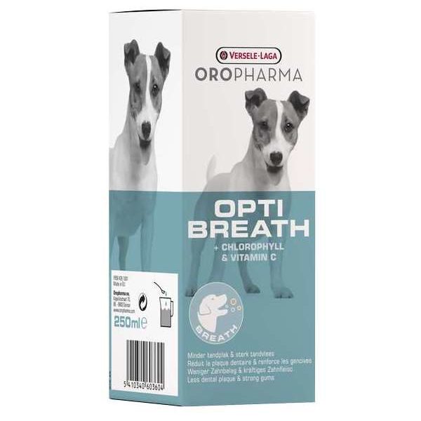 Oropharma Opti Breath 250ml – Chien – Bain de bouche contre la mauvaise haleine in Oropharma Opti Breath 250ml