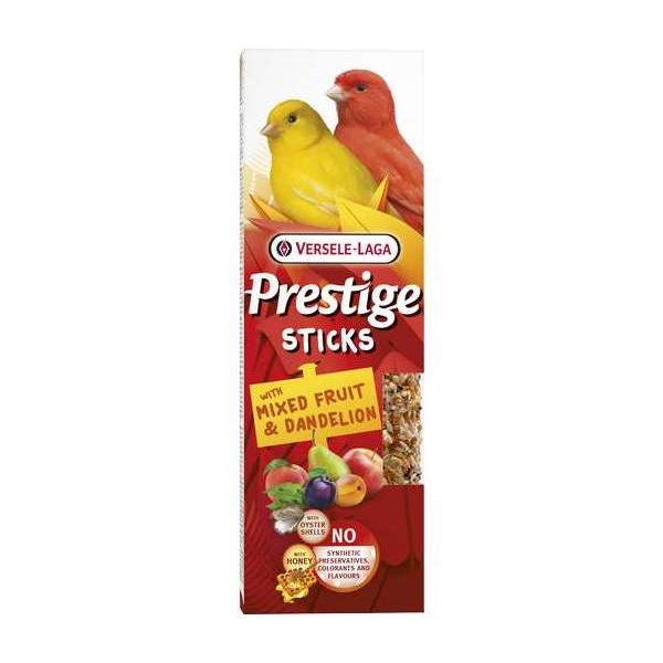 Prestige Sticks Canaris avec Mélange de Fruits & Pissenlit – 2 pièces 60g – Oiseaux – Bâtonnets de graines très variés in Prestige Sticks Canaris avec Mélange de Fruits & Pissenlit – 2 pièces 60g