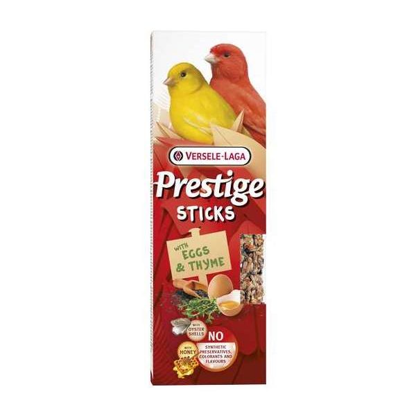 Prestige Sticks Canaris avec Œufs & Thym – 2 pièces 60g – Oiseaux – Bâtonnets de graines très variés in Prestige Sticks Canaris avec Œufs & Thym – 2 pièces 60g