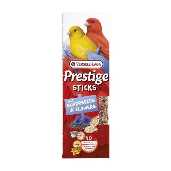 Prestige Sticks Canaris avec Super Graines & Fleurs – 2 pièces 60g – Oiseaux – Bâtonnets de graines très variés in Prestige Sticks Canaris avec Super Graines & Fleurs – 2 pièces 60g