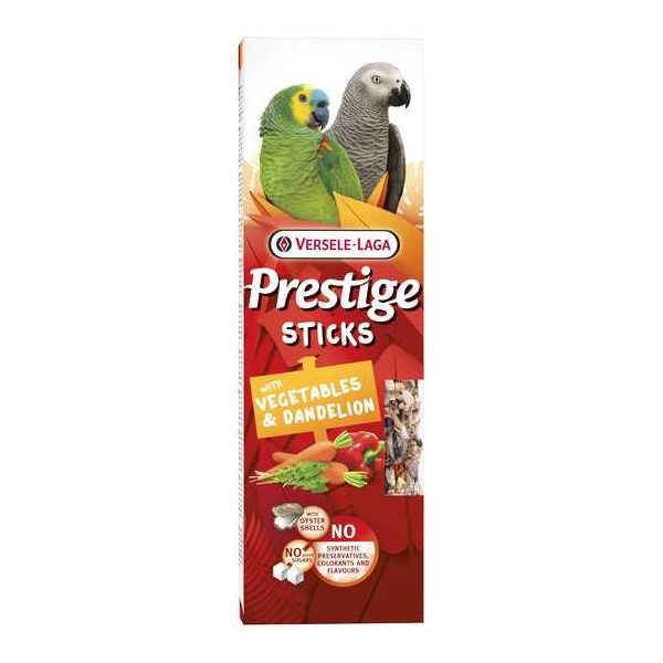 Prestige Sticks Perroquets avec Légumes & Pissenlit – 2 pièces 140g – Oiseaux – Bâtonnets de graines très variés in Prestige Sticks Perroquets avec Légumes & Pissenlit – 2 pièces 140g