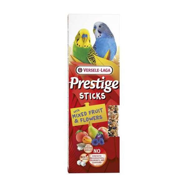 Prestige Sticks Petites Perruches avec Mélange de Fruits & Fleurs – 2 pièces 60g – Oiseaux – Bâtonnets de graines très variés in Prestige Sticks Petites Perruches avec Mélange de Fruits & Fleurs – 2 pièces 60g