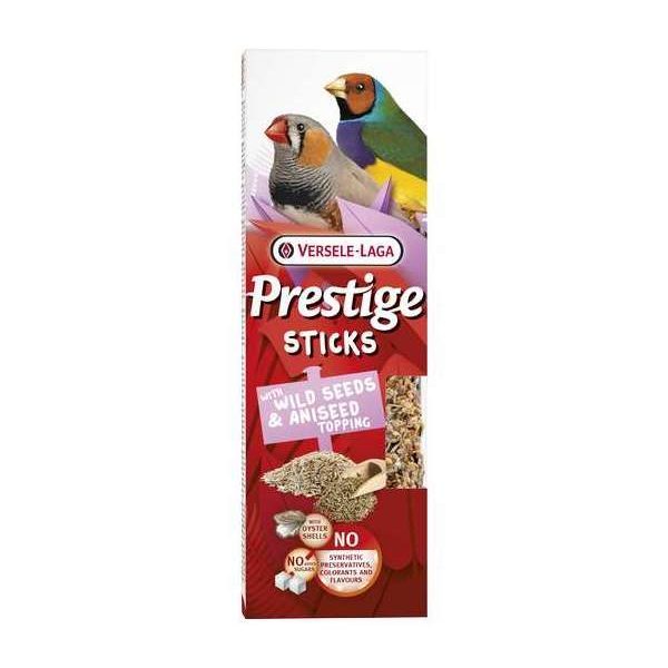 Prestige Sticks Petits Passereaux avec Graines Sauvages & Garniture de Graines d’anis – 2 pièces 60g – Oiseaux – Bâtonnets de graines très variés in Prestige Sticks Petits Passereaux avec Graines Sauvages & Garniture de Graines d’anis – 2 pièces 60g