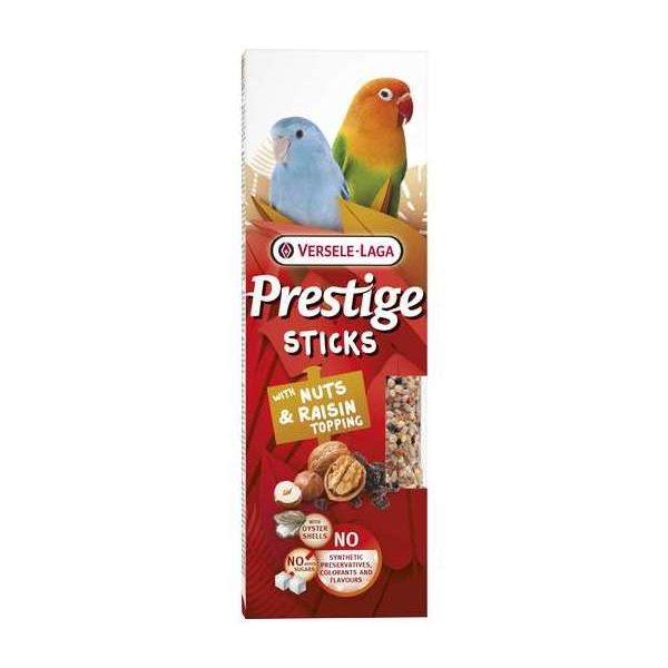 Prestige Sticks Petits Perroquets avec Noix & Garniture de Raisins – 2 pièces 60g – Oiseaux – Bâtonnets de graines très variés in Prestige Sticks Petits Perroquets avec Noix & Garniture de Raisins – 2 pièces 60g